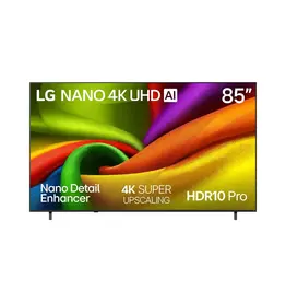 LG 85 inch Nano UHD NU870 4K Smart TV 2026