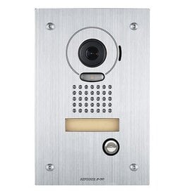Aiphone JP-DVF Video Door Station, Vandal Resistant Flush Mount, Stainless Steel