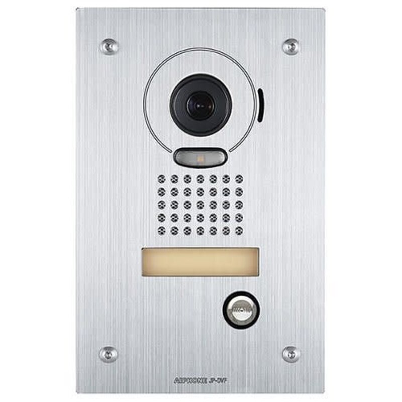 JP-DVF Video Door Station, Vandal Resistant Flush Mount, Stainless Steel