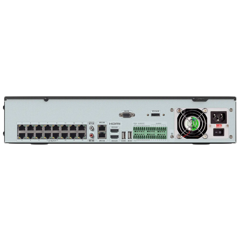 32CH/16CH POE OSSIA AI NVR 12MP - NDAA Compliant