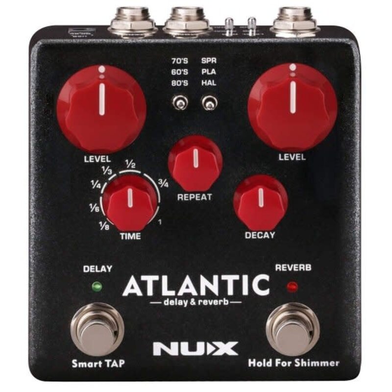 Multi Delay and Reverb Effect Pedal with Inside Routing and Secondary Reverb Effects