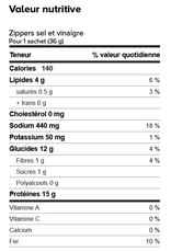 Proti-Snax Boite (1 x 7) ZIPPERS GRIGNOTINES SEL ET VINAIGRE