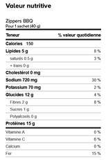 Proti-Snax Boite (1 x 7) ZIPPERS GRIGNOTINE  BBQ