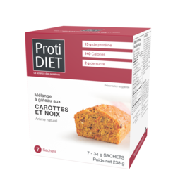 Protidiet Boite (1 X 7) GATEAU AUX CAROTTES ET NOIX