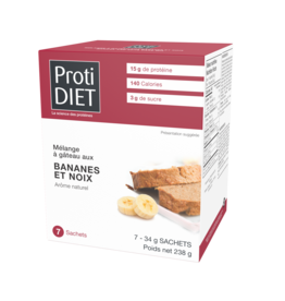 Protidiet Boite (1 X 7) GATEAU AUX BANANES ET NOIX