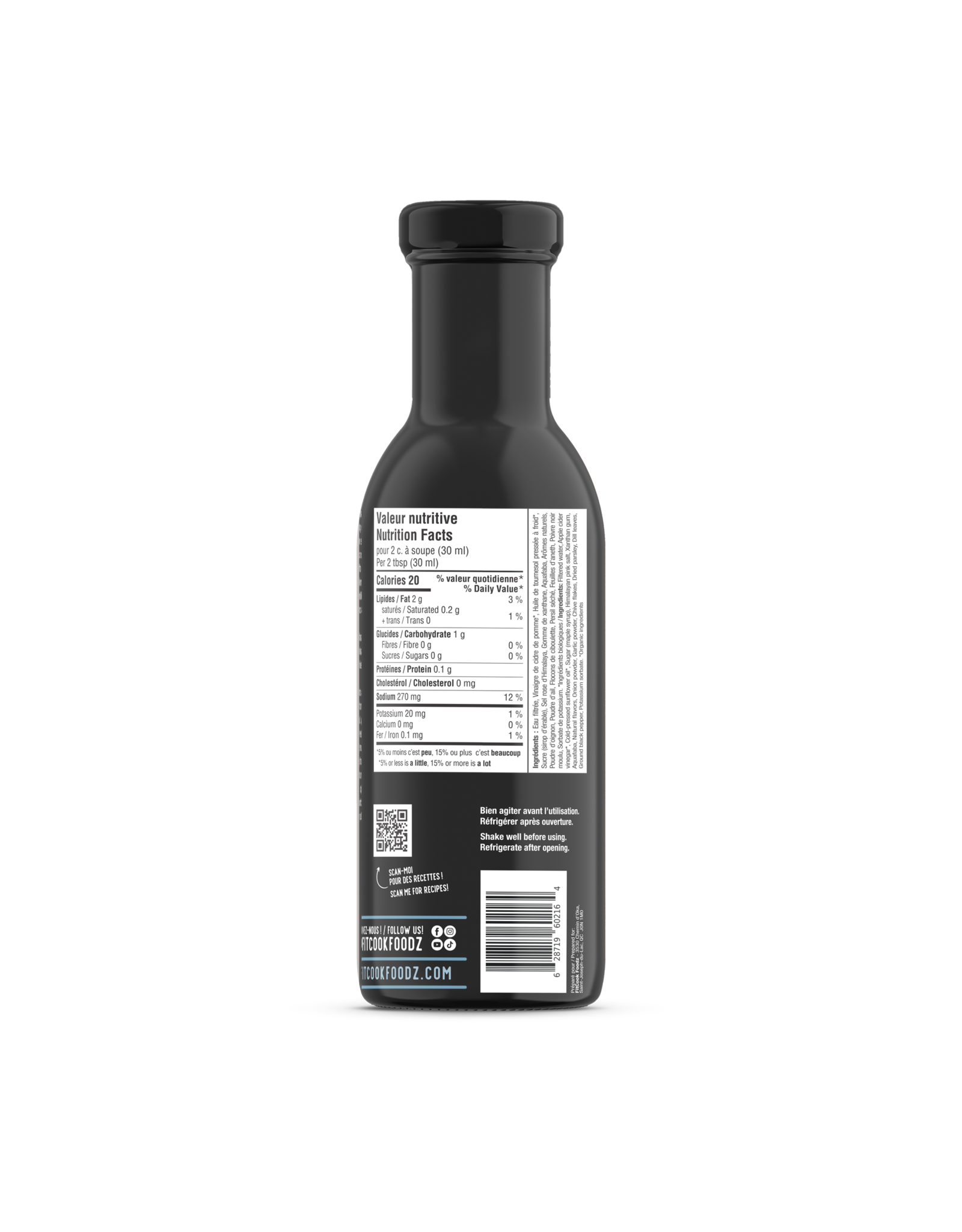 Fitcook Foodz VINAIGRETTE - LA RANCH