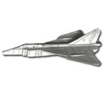 Aviation and Space Pewter Pin CF-105 Arrow