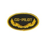 Aviation and Space Crest Co-pilot, Oval Shaped