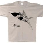 Aviation and Space T-Shirt Avro Arrow Sketch