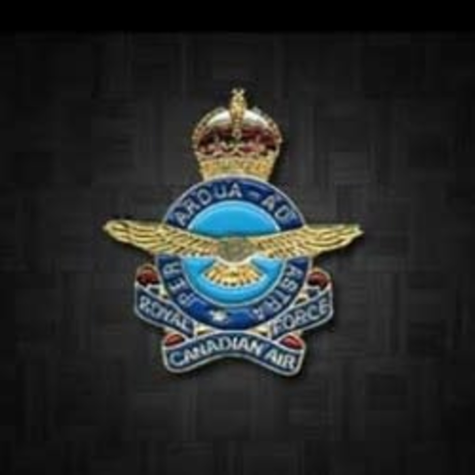 Aviation and Space RCAF King's Crown Lapel Pin