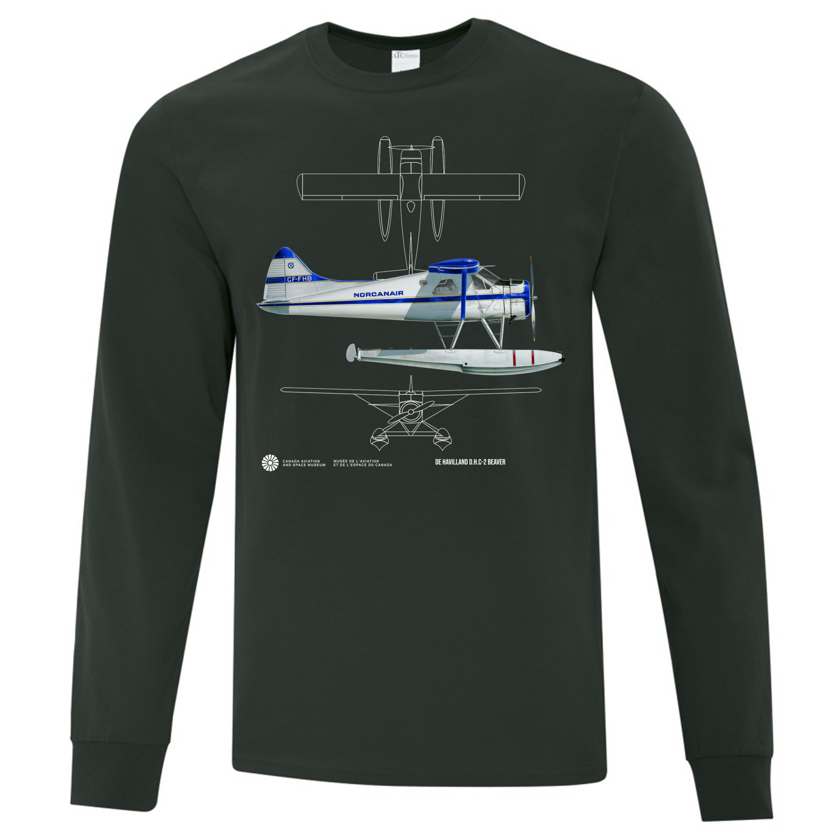 Aviation and Space Chemise Beaver à manches longues