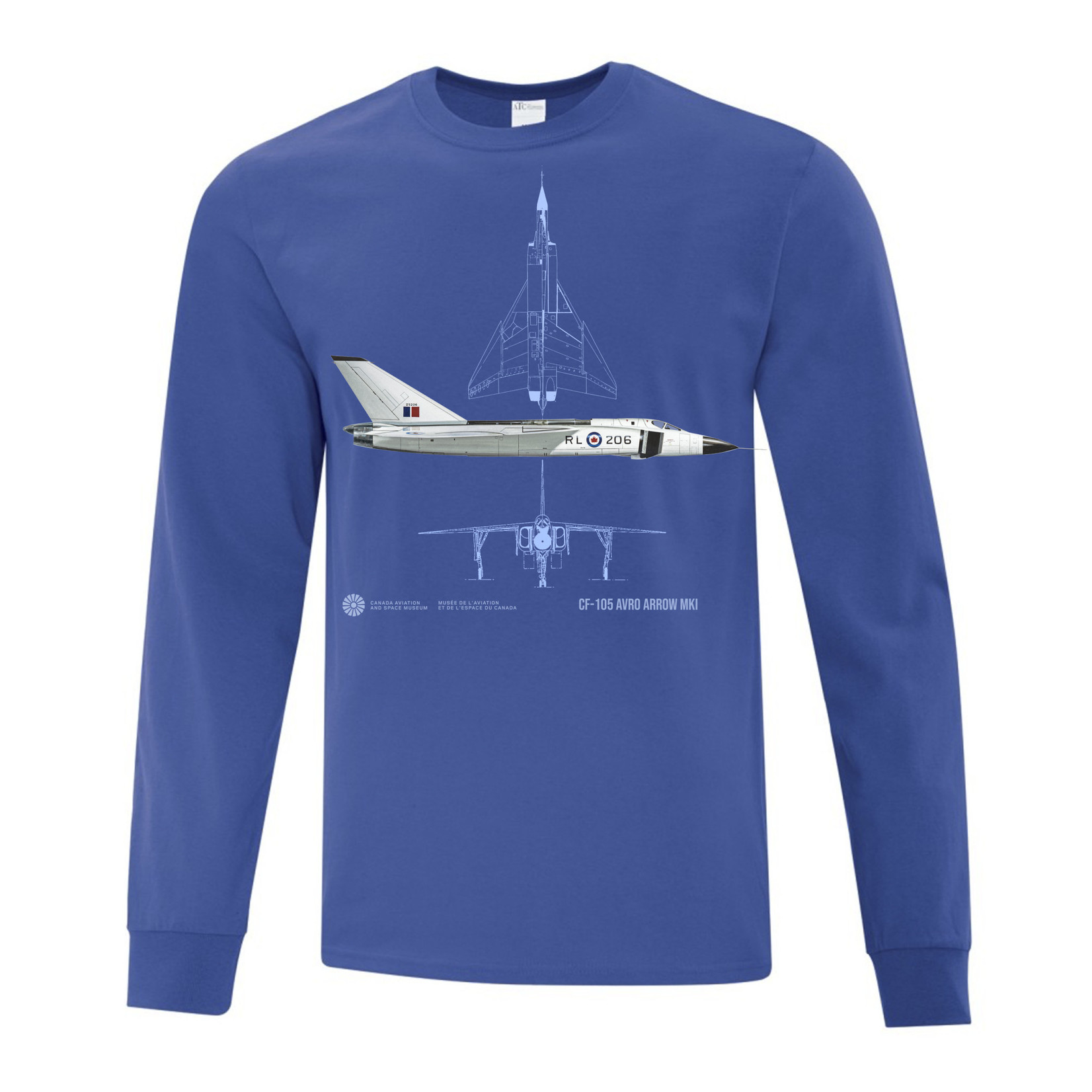 Aviation and Space Long Sleeve Shirt Avro Arrow