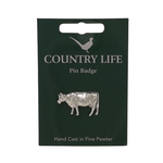 Agriculture and Food Pewter Cow Pin