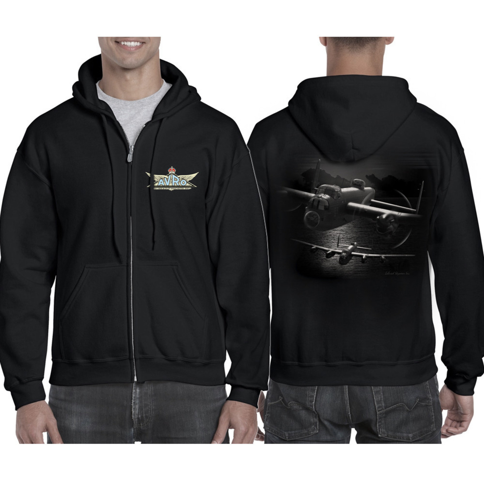 Aviation and Space Hoodie Avro Lancaster