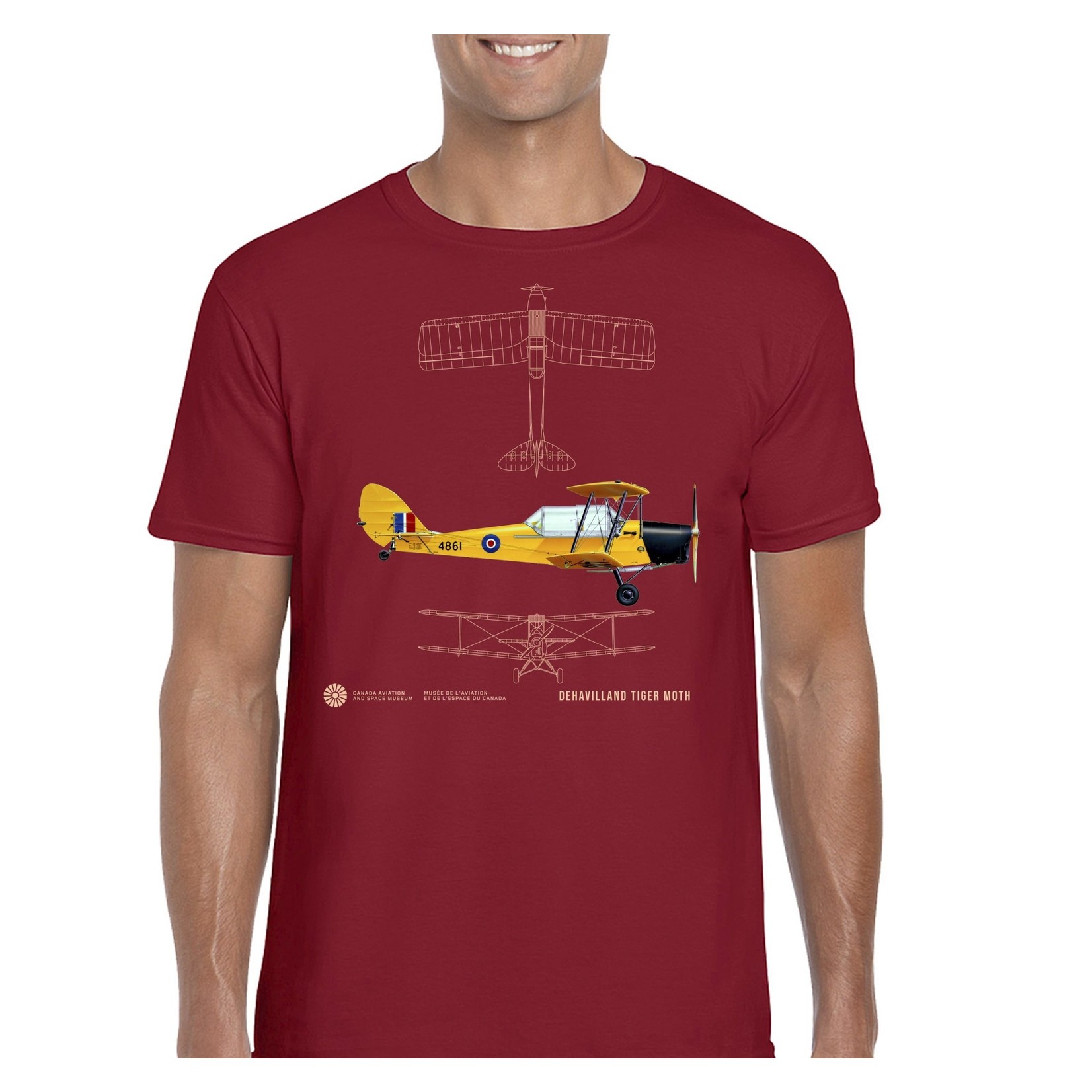 Aviation and Space T-Shirt Tiger Moth