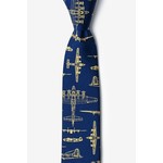 Aviation and Space Tie Flying Fortress Navy Blue Skinny