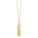 Science and Technology Necklace Gold Wish Capsule