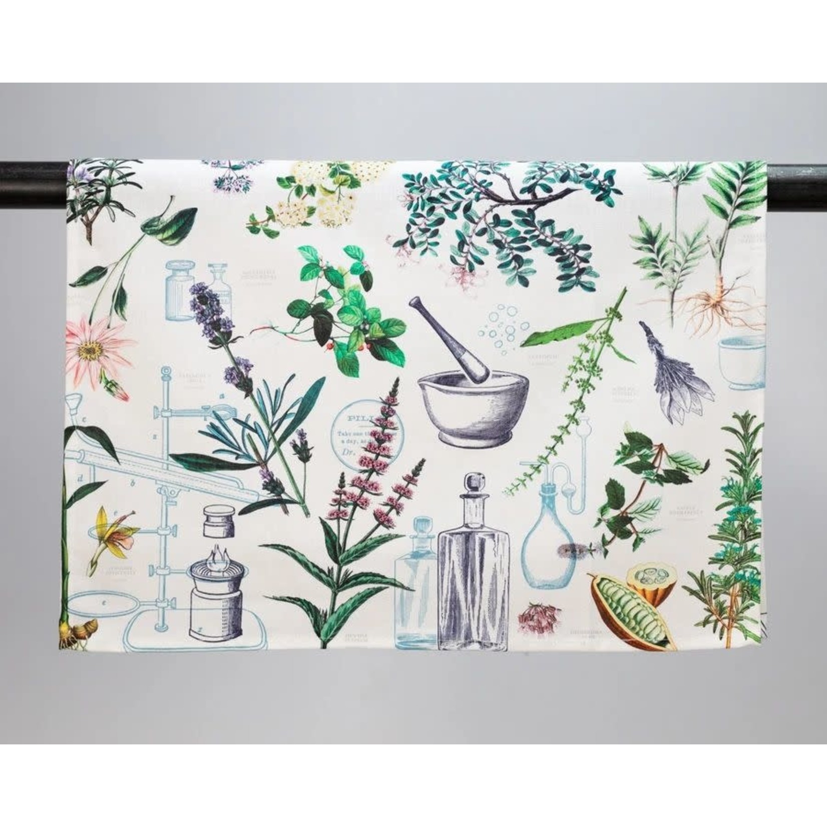 Agriculture and Food Tea Towel Botanical Pharmacy Printed