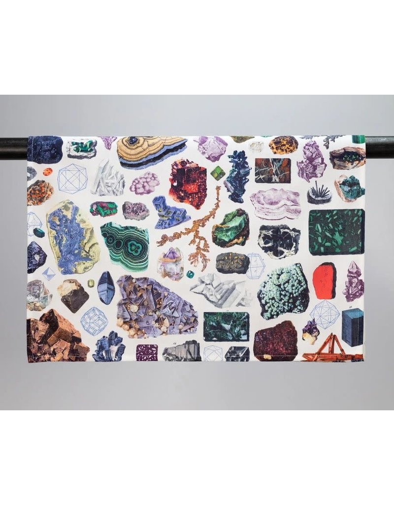 Gems & Minerals Printed Tea Towel