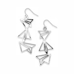 Aviation and Space Paper Airplanes Earrings
