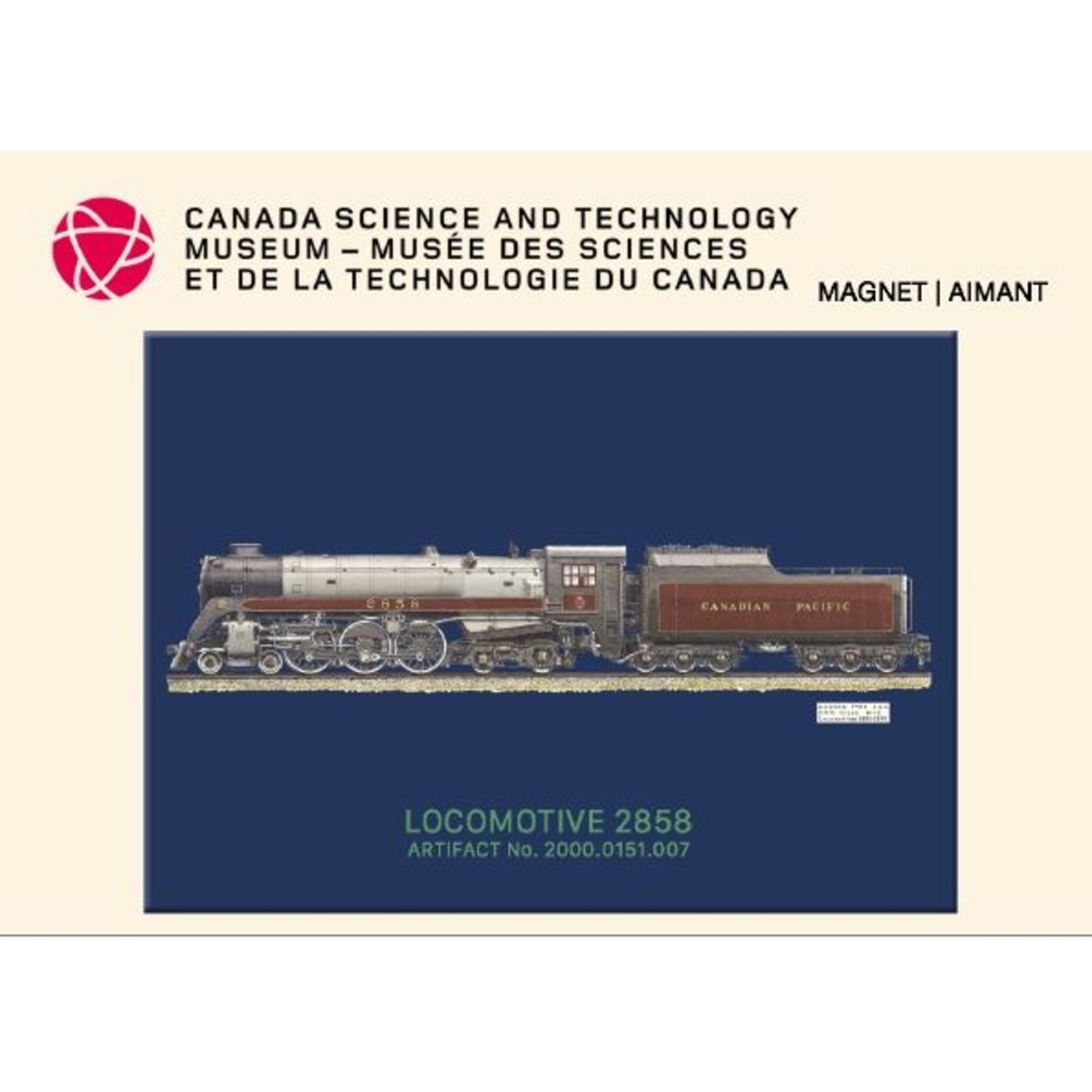 Science and Technology Locomotive 2858 Magnet