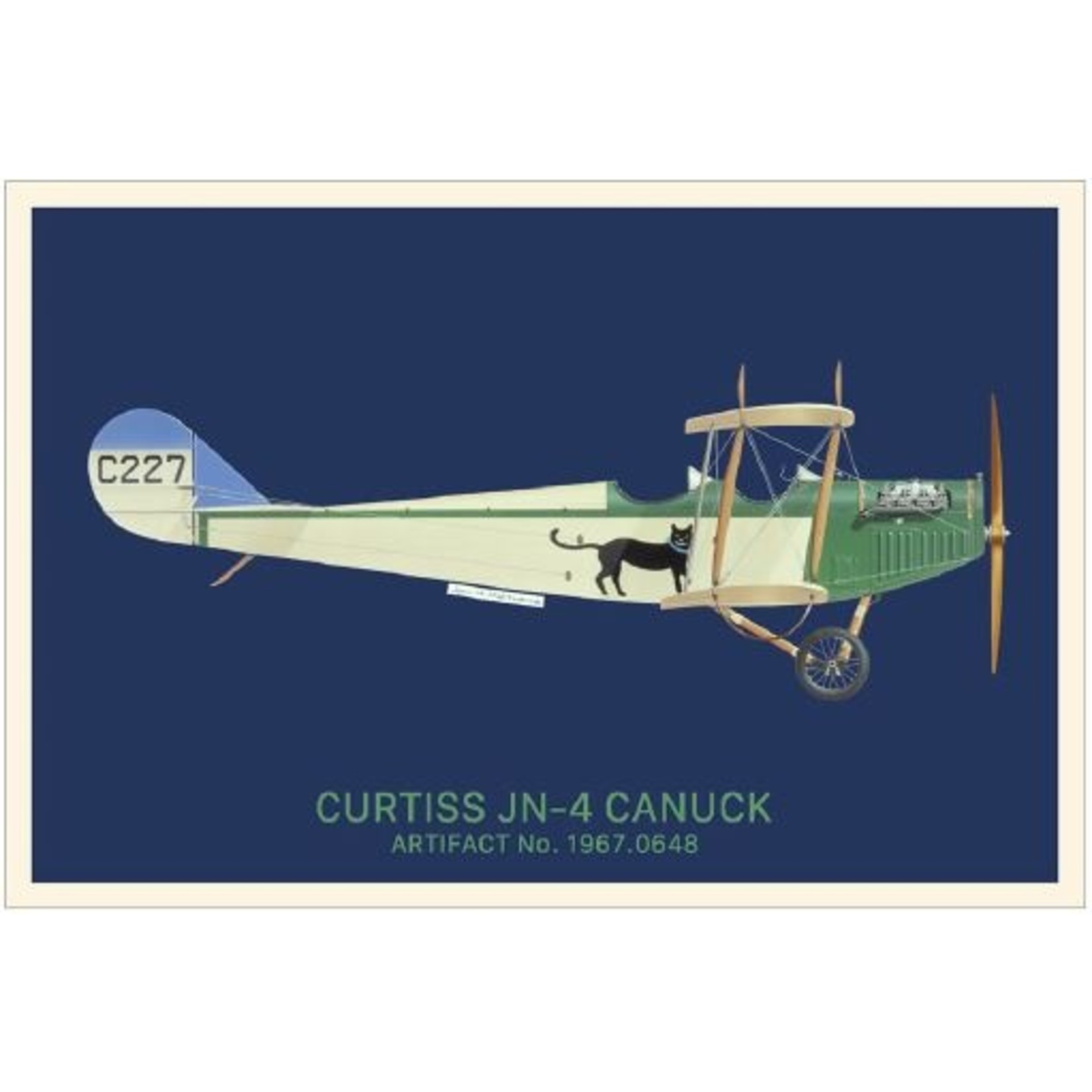 Aviation and Space Carte postale Canuck de Curtiss