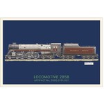 Science and Technology Carte postale de la locomotive 2858