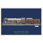 Science and Technology Postcard Locomotive 2858