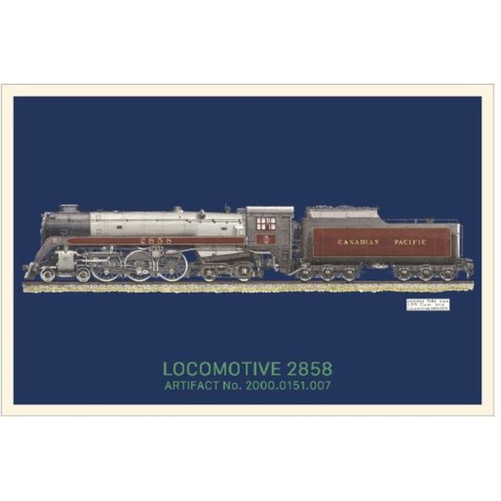 Science and Technology Postcard Locomotive 2858