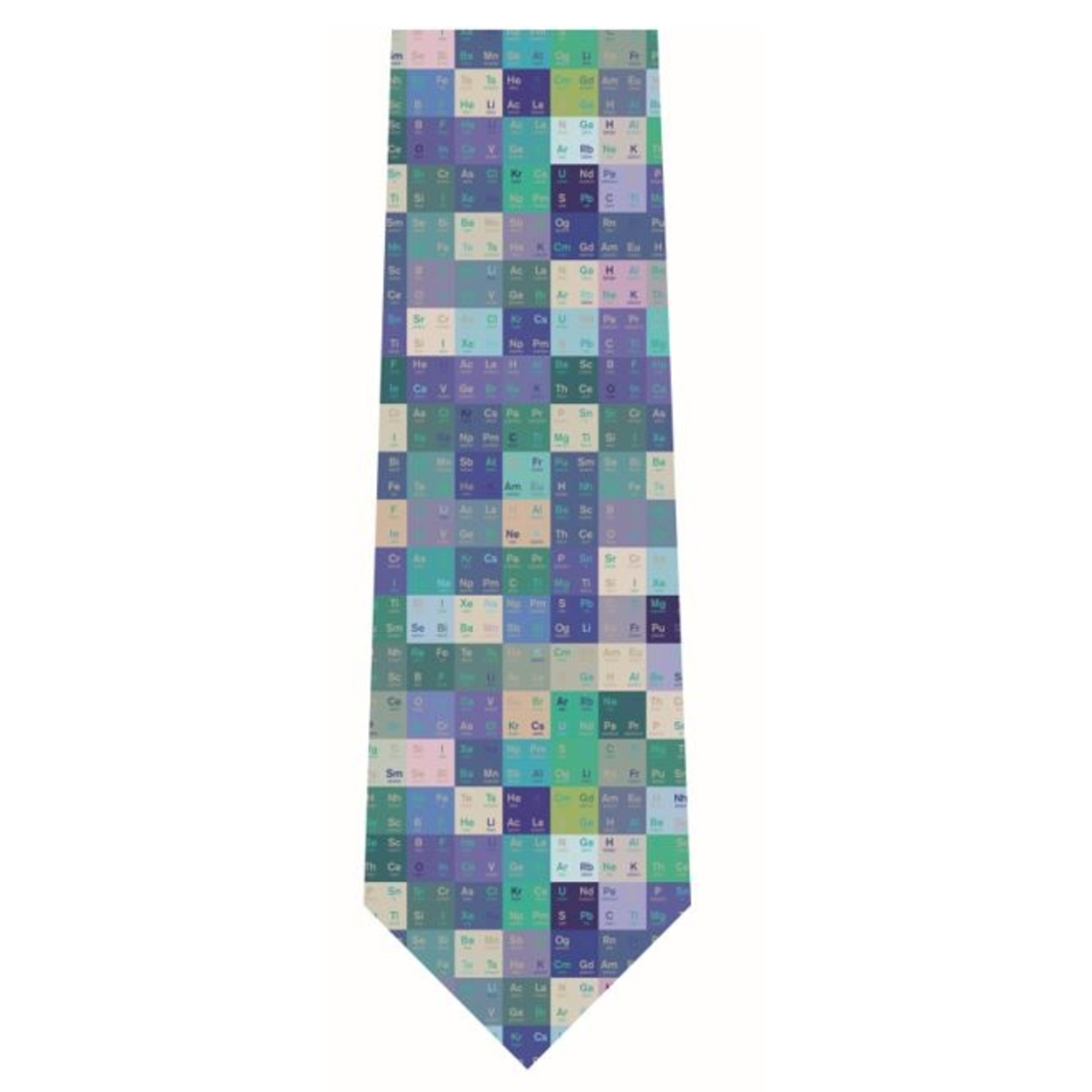 Science and Technology Tie Silk Periodic Table Multicolour