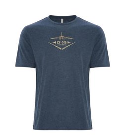 Men’s Avro Arrow Distressed T-Shirt - Blue