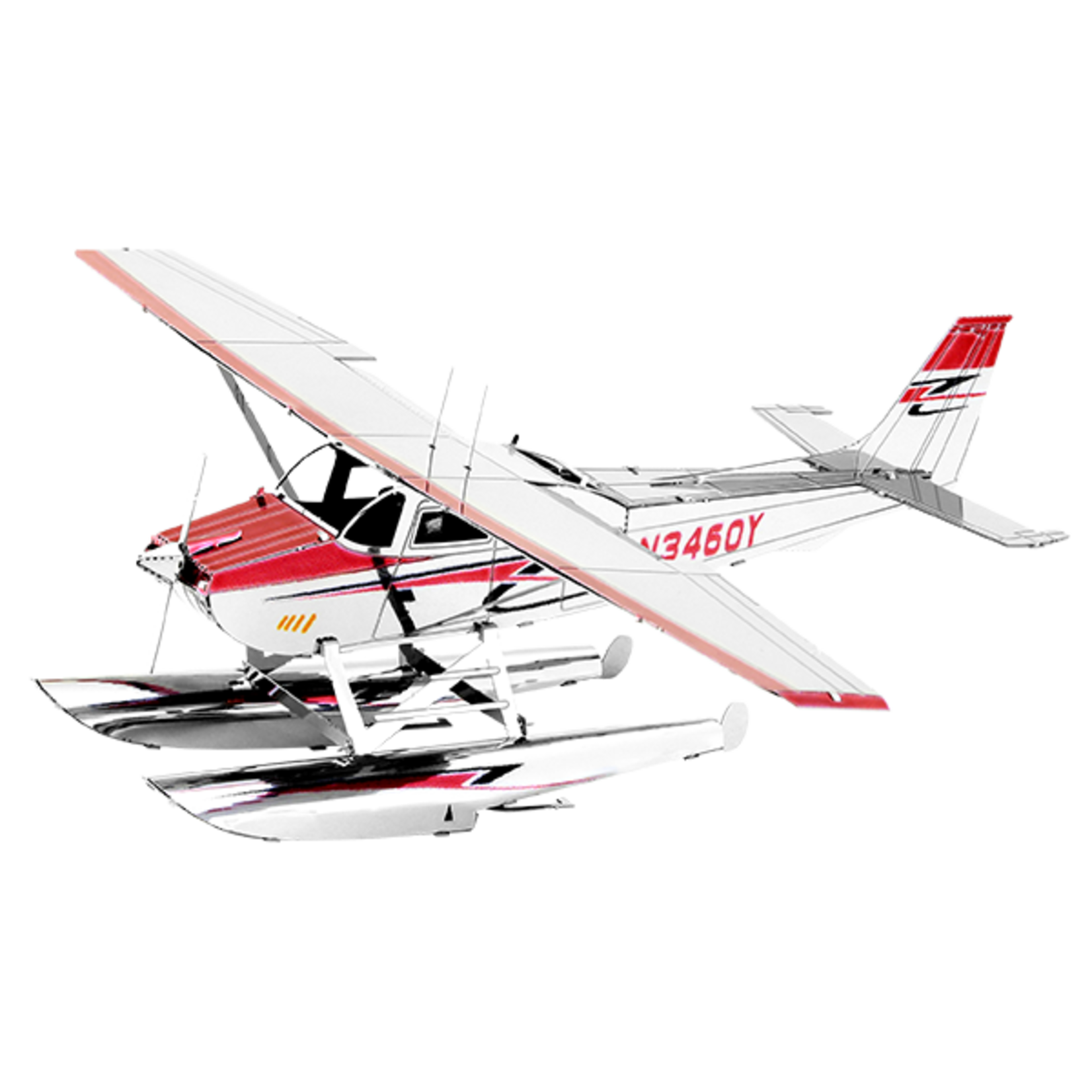 Aviation and Space Metal Earth Hydravion cessna 182