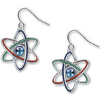 Science and Technology Earrings Atoms