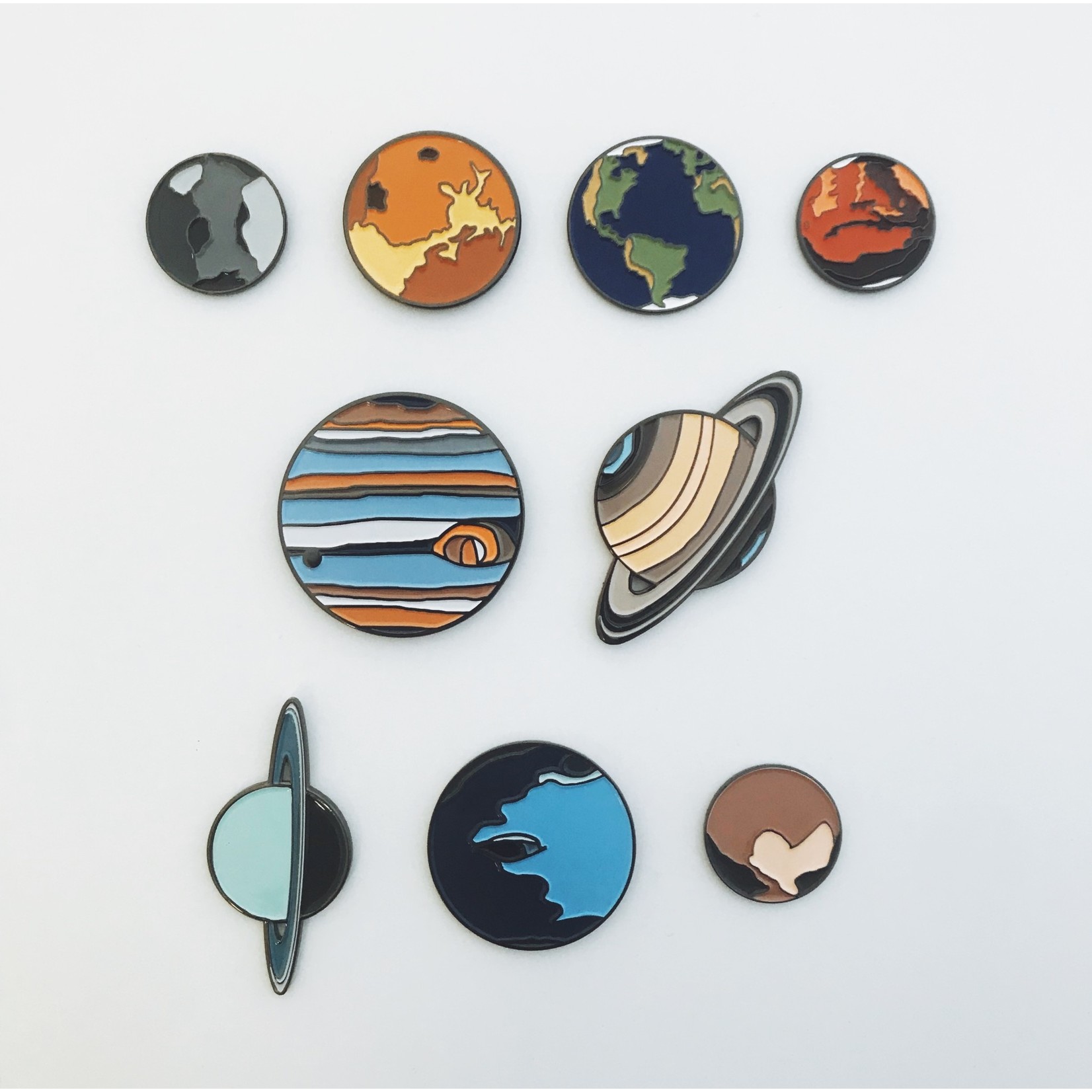 Aviation and Space Pluto Enamel Pin