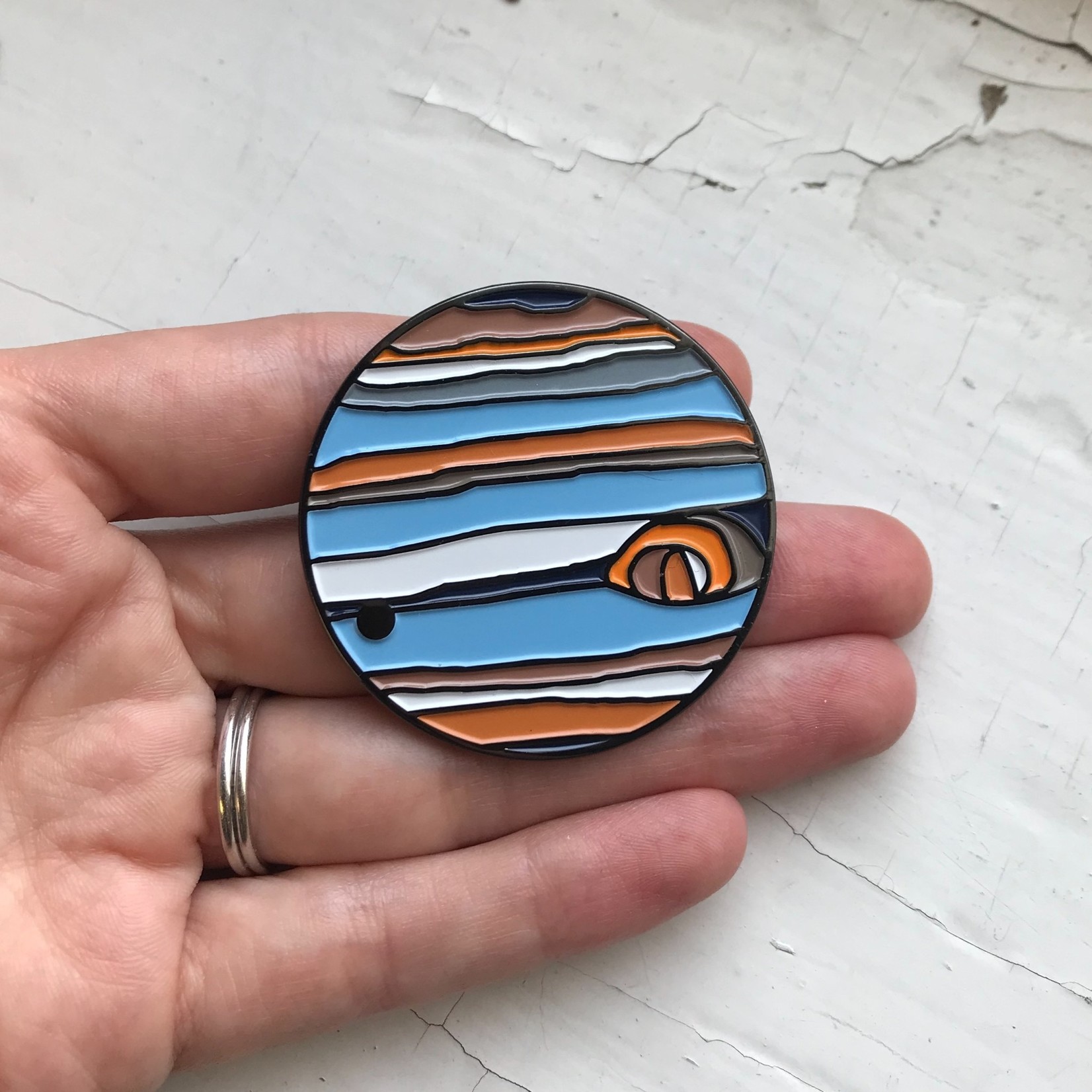 Aviation and Space Enamel Pin Jupiter