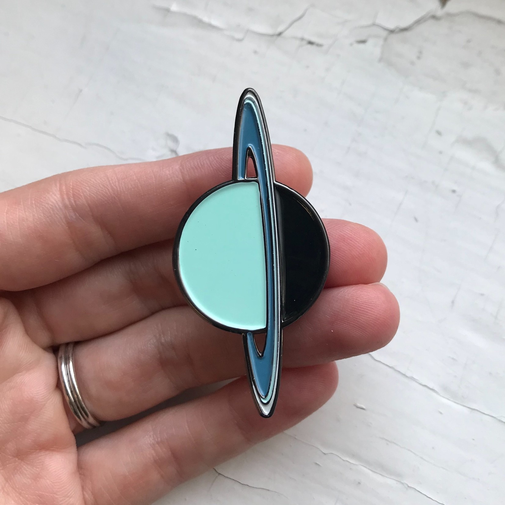 Aviation and Space Uranus Enamel Pin