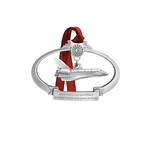 Aviation and Space Pewter Space Shuttle Ornament