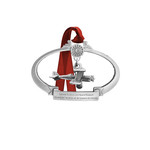 Aviation and Space Pewter Biplane Ornament