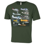 Aviation and Space T-Shirt Float Plane Montage