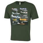 Aviation and Space T-shirt Montage d'avion flottant