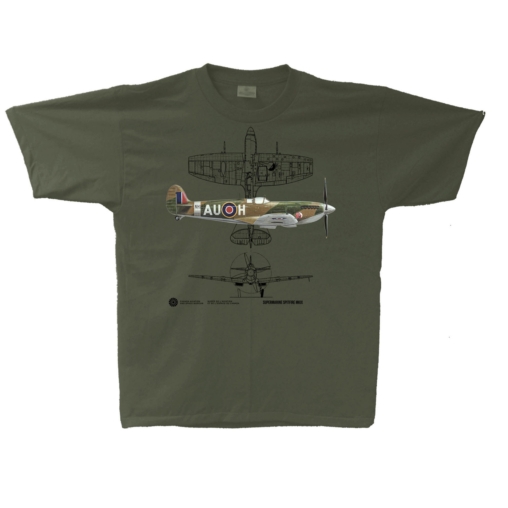 Aviation and Space T-Shirt Spitfire MKIX