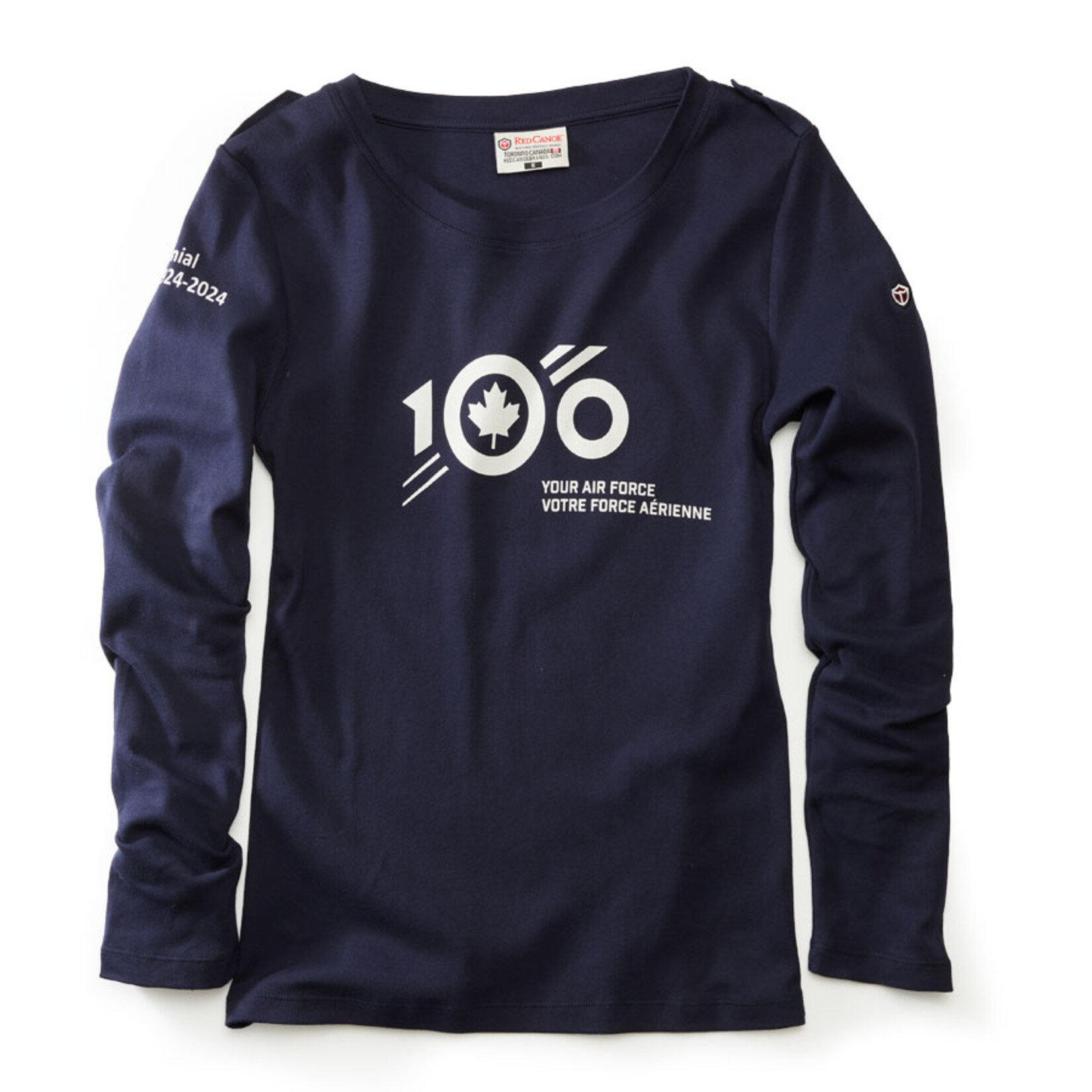 Aviation and Space RCAF Centennial Ladies Long Sleeve Shirt