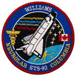 Canadian Space Agency STS-90 Dave Williams Crest