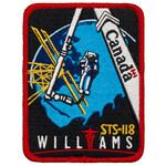 Canadian Space Agency STS-118 Dave Willaims Crest