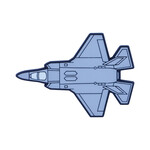 Aviation and Space Rubberised Magnet F-35 Lightning