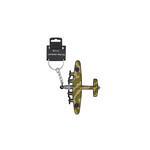 Rubberised Keyring - Lancaster Bomber