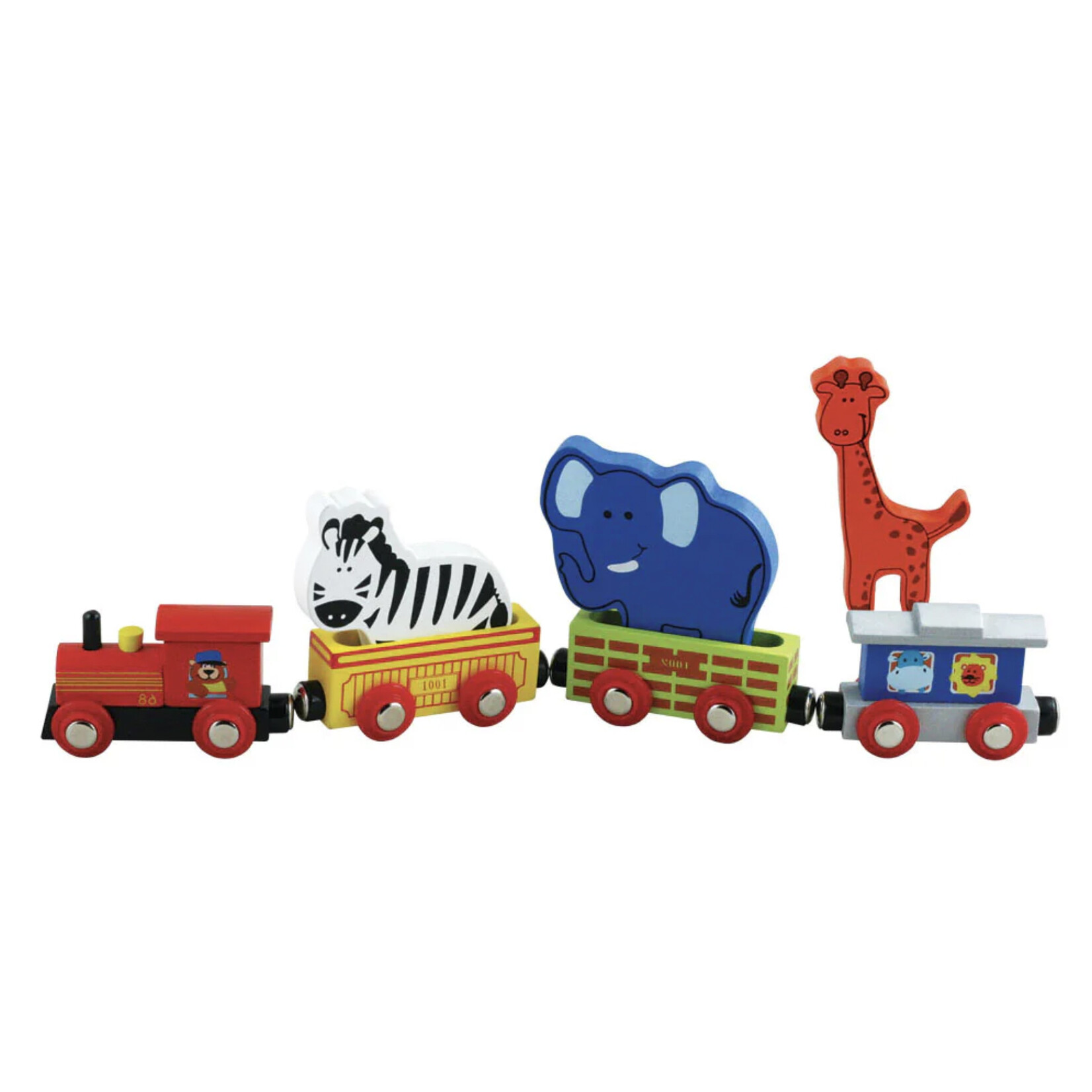 Science and Technology Li'l Chugs Wooden Animal Train Set