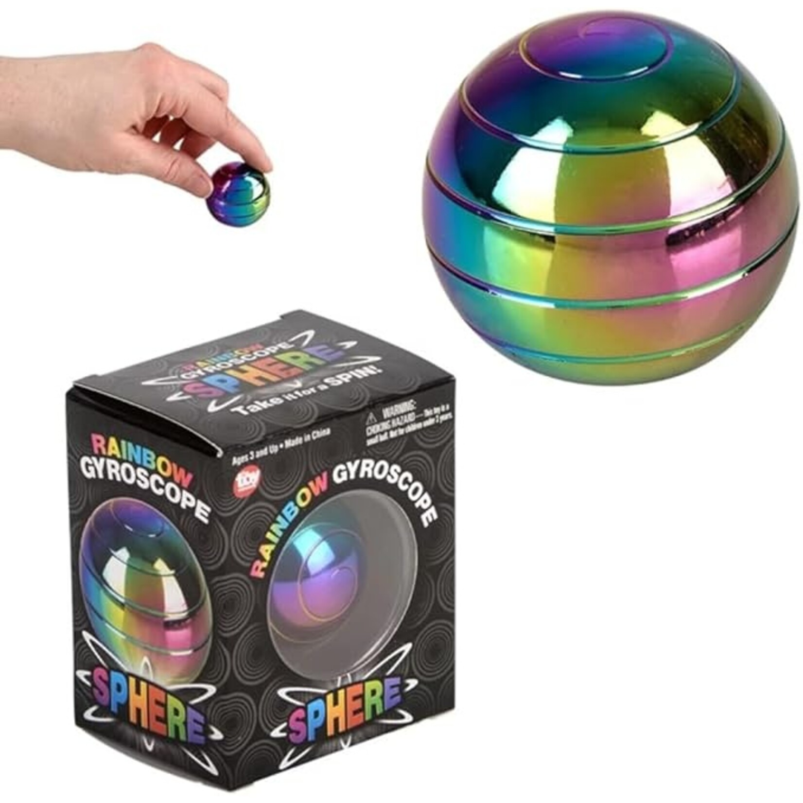Science and Technology Gyroscope sphérique multicolore