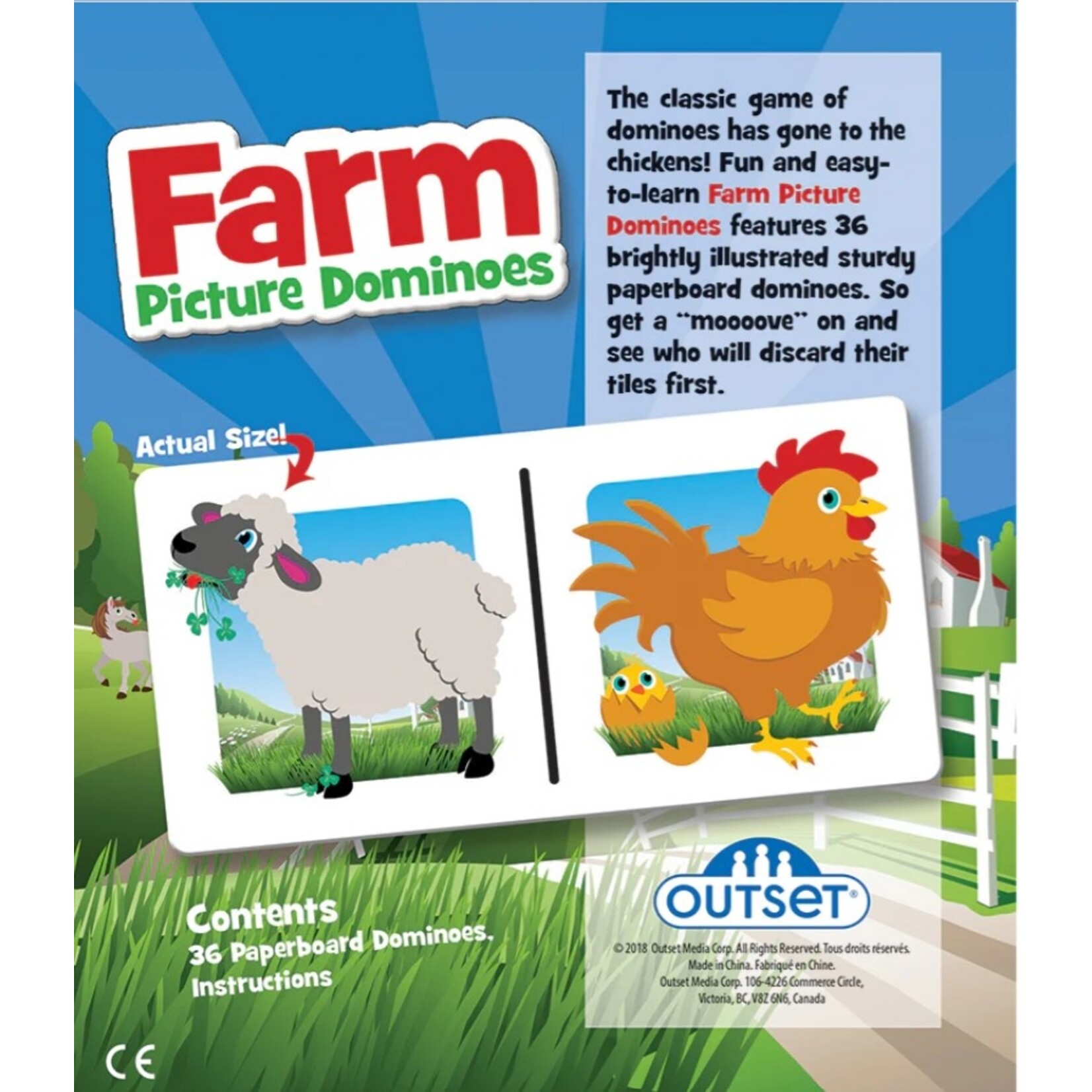 Agriculture and Food Dominoes - Farm Animals