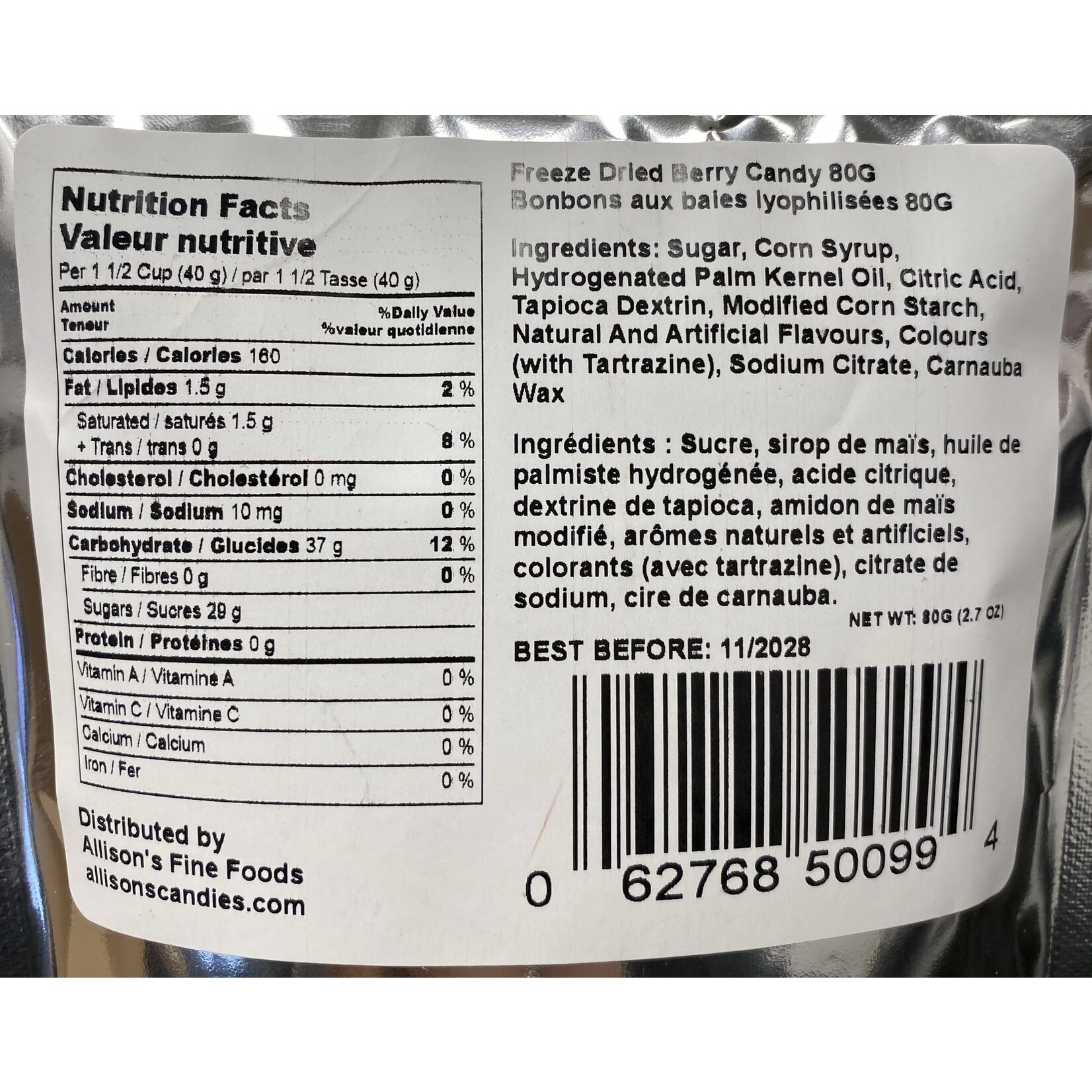 Science and Technology Freeze Dried Berry Clouds